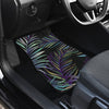 Tropical Palm Leaves Pattern Brightness Front and Back Car Floor Mats