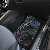 Tropical Palm Leaves Pattern Brightness Front and Back Car Floor Mats