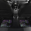 Tropical Palm Leaves Pattern Brightness Front and Back Car Floor Mats