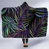 Tropical Palm Leaves Pattern Brightness Hooded Blanket-JORJUNE.COM