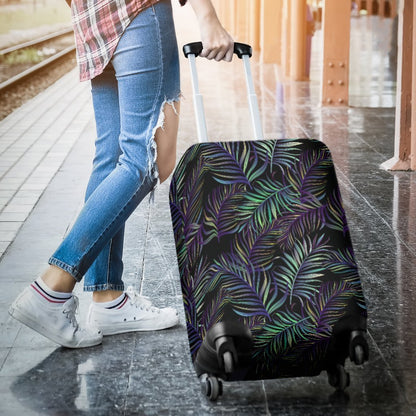 Tropical Palm Leaves Pattern Brightness Luggage Protective Cover