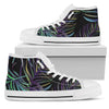 Tropical Palm Leaves Pattern Brightness Men High Top Shoes