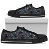 Tropical Palm Leaves Pattern Brightness Men Low Top Canvas Shoes