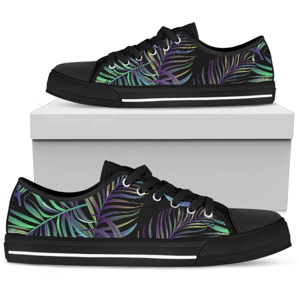 Tropical Palm Leaves Pattern Brightness Men Low Top Shoes
