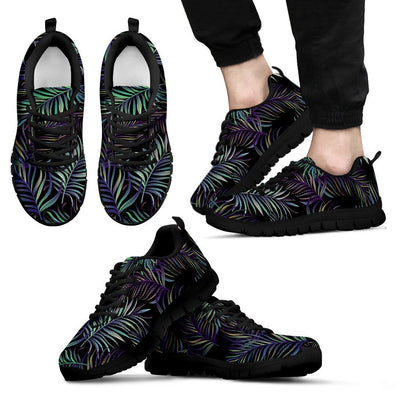 Tropical Palm Leaves Pattern Brightness Men Sneakers