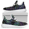 Tropical Palm Leaves Pattern Brightness Mesh Knit Sneakers Shoes