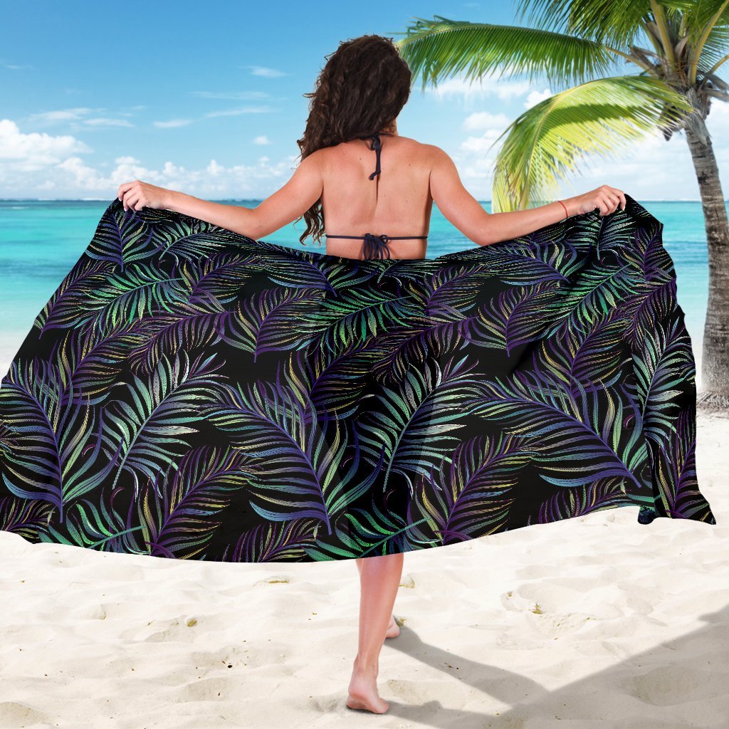 Tropical Palm Leaves Pattern Brightness Beach Sarong Pareo Wrap