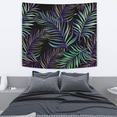 Tropical Palm Leaves Pattern Brightness Wall Tapestry