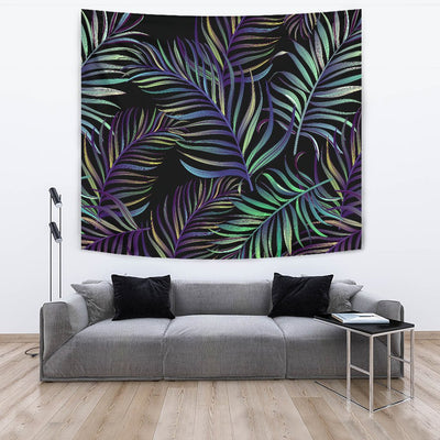 Tropical Palm Leaves Pattern Brightness Wall Tapestry