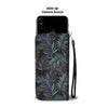 Tropical Palm Leaves Pattern Brightness Wallet Phone Case