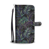 Tropical Palm Leaves Pattern Brightness Wallet Phone Case