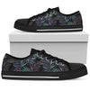 Tropical Palm Leaves Pattern Brightness Women Low Top Canvas Shoes