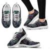 Tropical Palm Leaves Pattern Brightness Women Sneakers