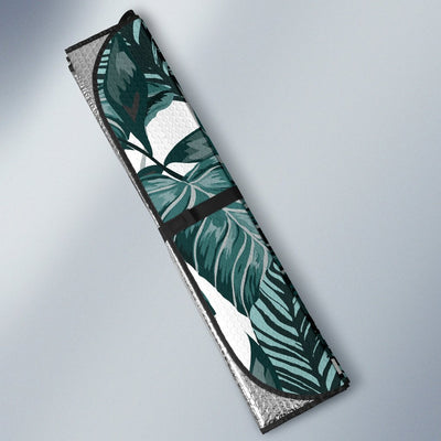 Tropical Palm Leaves Pattern Car Sun Shade-JorJune