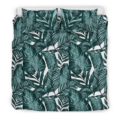 Tropical Palm Leaves Pattern Duvet Cover Bedding Set