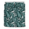 Tropical Palm Leaves Pattern Duvet Cover Bedding Set