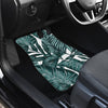 Tropical Palm Leaves Pattern Front and Back Car Floor Mats