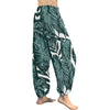 Tropical Palm Leaves Pattern Harem Pants