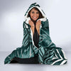 Tropical Palm Leaves Pattern Hooded Blanket-JORJUNE.COM