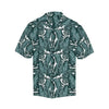 Tropical Palm Leaves Pattern Men Hawaiian Shirt