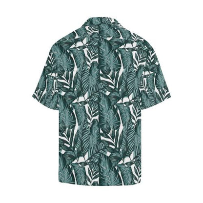 Tropical Palm Leaves Pattern Men Hawaiian Shirt