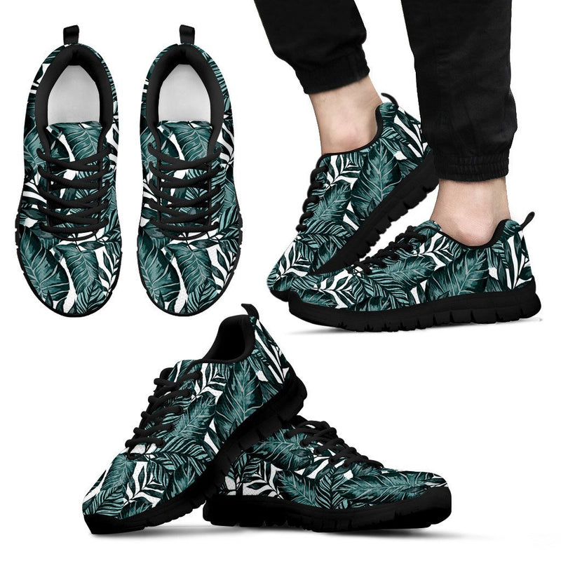 Tropical Palm Leaves Pattern Men Sneakers