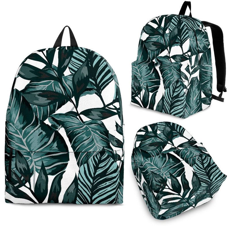 Tropical Palm Leaves Pattern Premium Backpack