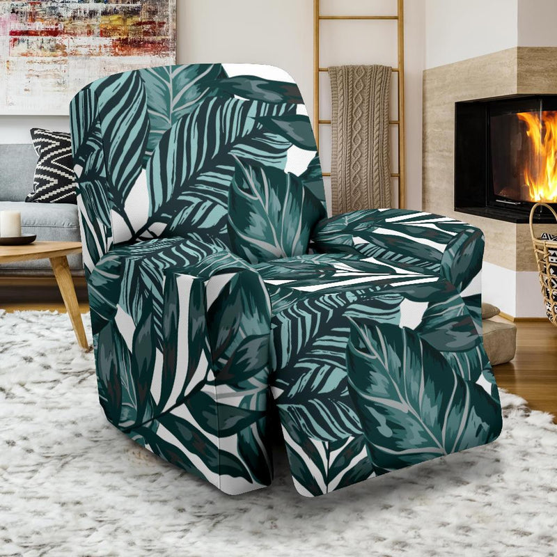 Tropical Palm Leaves Pattern Recliner Slipcover-JORJUNE.COM