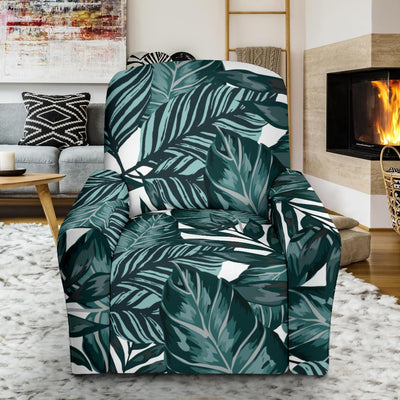 Tropical Palm Leaves Pattern Recliner Slipcover-JORJUNE.COM