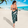 Tropical Palm Leaves Pattern Sarong Pareo Wrap