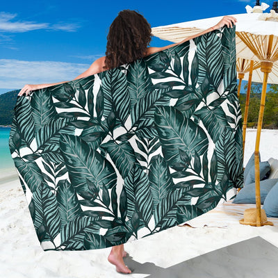 Tropical Palm Leaves Pattern Beach Sarong Pareo Wrap