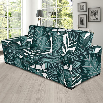 Tropical Palm Leaves Pattern Sofa Slipcover-JORJUNE.COM