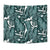 Tropical Palm Leaves Pattern Tapestry