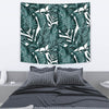 Tropical Palm Leaves Pattern Wall Tapestry