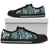 Tropical Palm Leaves Pattern Women Low Top Shoes