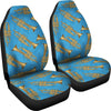 Trumpet Golden Pattern Themed Print Universal Fit Car Seat Covers-JorJune