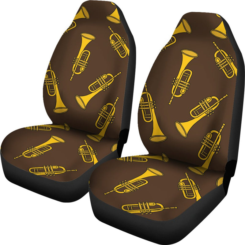 Trumpet Pattern Design Print Universal Fit Car Seat Covers-JorJune