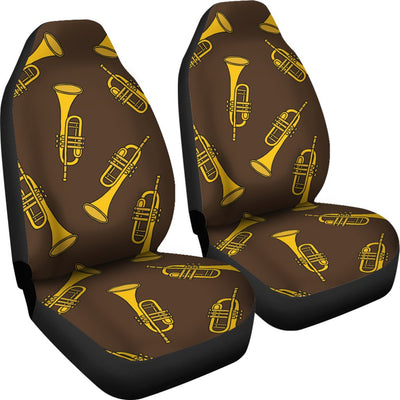 Trumpet Pattern Design Print Universal Fit Car Seat Covers-JorJune