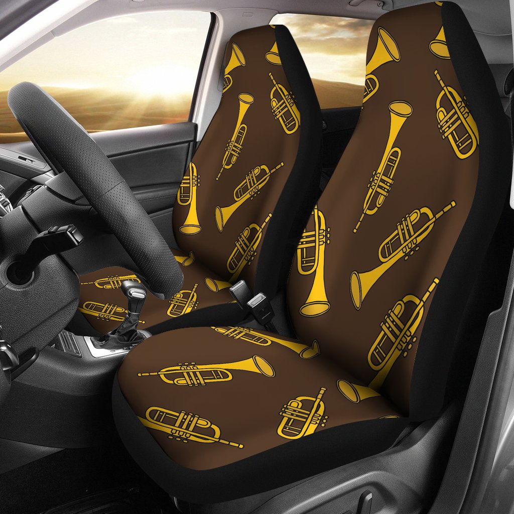 Trumpet Pattern Design Print Universal Fit Car Seat Covers-JorJune