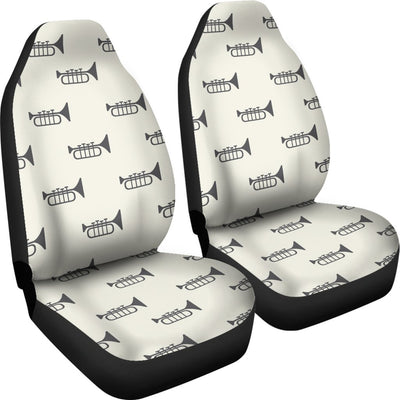 Trumpet Pattern Themed Print Universal Fit Car Seat Covers-JorJune