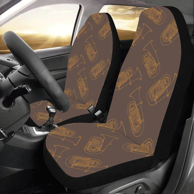 Tuba Pattern Print Design 02 Car Seat Covers (Set of 2)-JORJUNE.COM