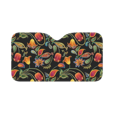 Tulip Boho Pattern Print Design TP09 Car Sun Shade-JorJune