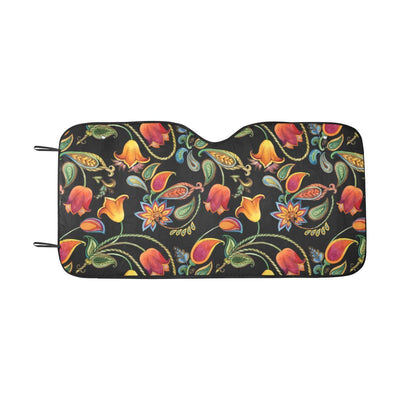 Tulip Boho Pattern Print Design TP09 Car Sun Shade-JorJune