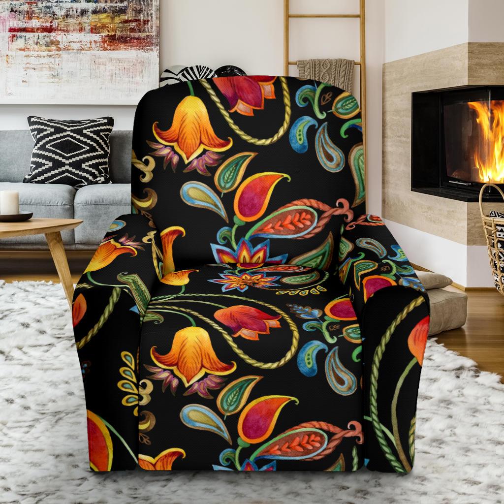 Tulip Boho Pattern Print Design TP09 Recliner Slipcover-JORJUNE.COM