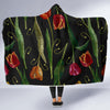 Tulip Embroidered Pattern Print Design TP01 Hooded Blanket-JORJUNE.COM