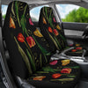 Tulip Embroidered Pattern Print Design TP01 Universal Fit Car Seat Covers-JorJune