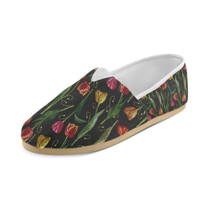 Tulip Embroidered Pattern Print Design TP01 Women Casual Shoes-JorJune.com