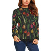 Tulip Embroidered Pattern Print Design TP01 Women Long Sleeve Sweatshirt-JorJune
