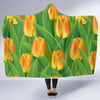 Tulip Orange Pattern Print Design TP07 Hooded Blanket-JORJUNE.COM