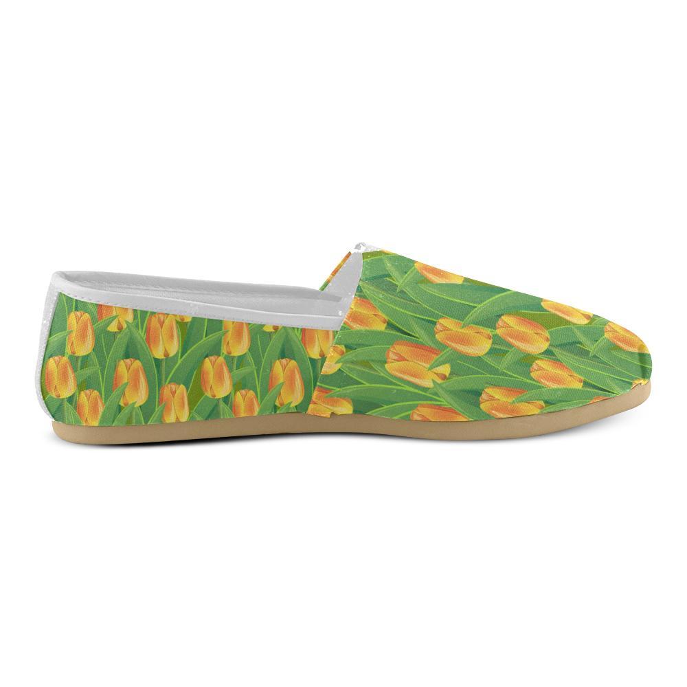 Tulip Orange Pattern Print Design TP07 Women Casual Shoes-JorJune.com